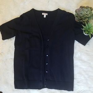Navy Talbots short sleeve cardigan